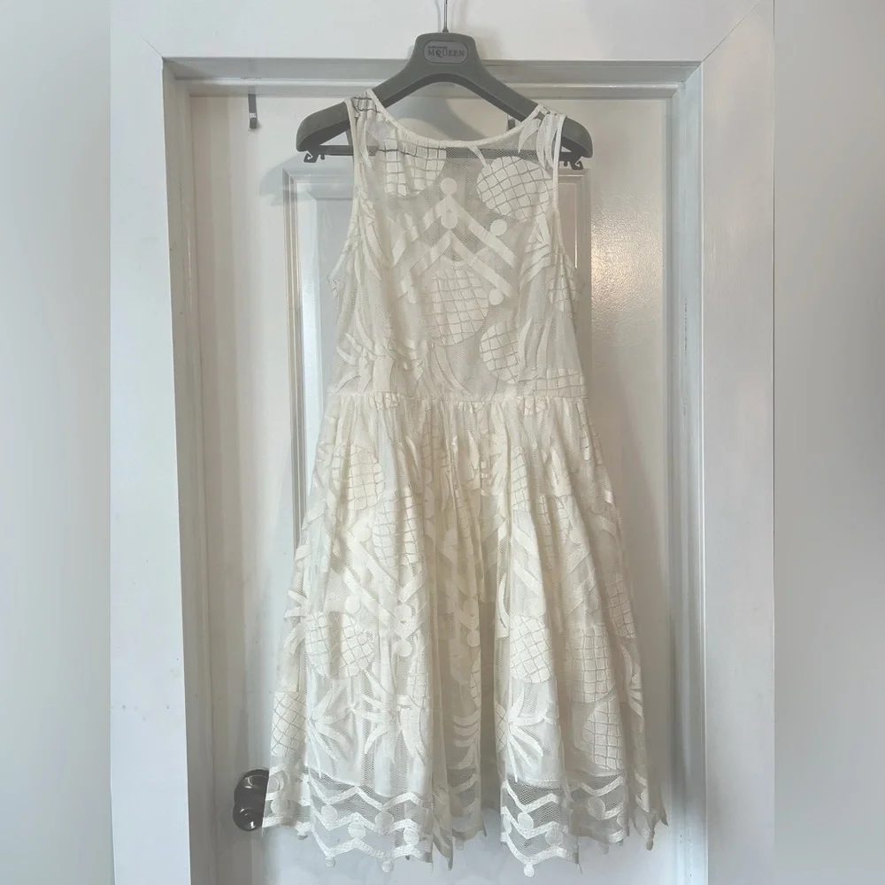 Anthropologie MAEVE Pineapple lace dress - Size 6 - Picture 6 of 10